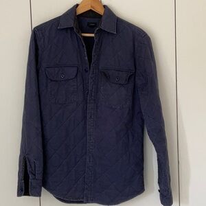 J.Crew Men’s Quilted Navy Shirt Jacket XS